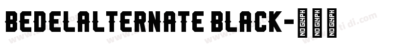 BedelAlternate Black字体转换